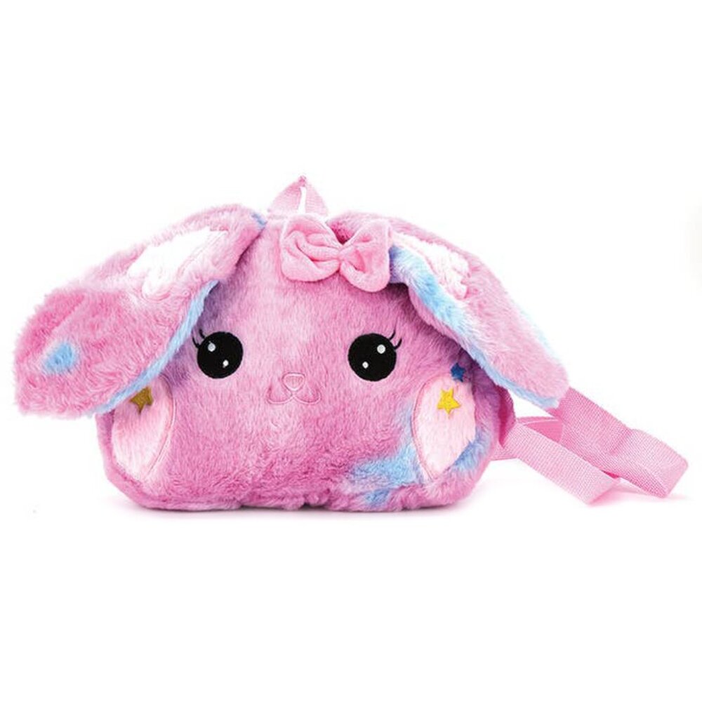 SPOOKYVILLE CRITTERS Kawaii Pink Bunny Plush Backpack
